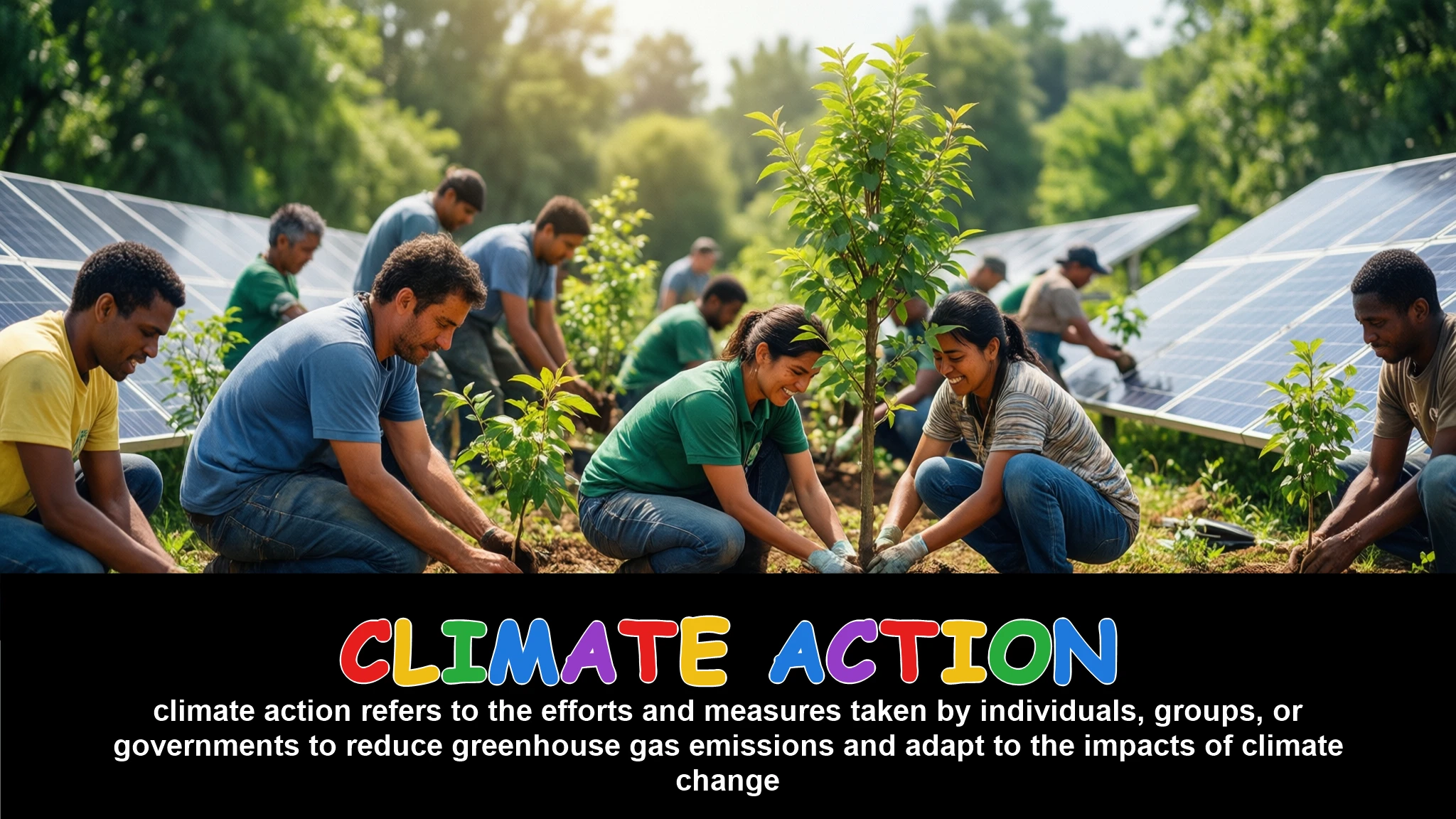 English Illustration for climate action